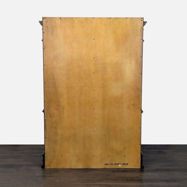 Traditional Burl Wood 7-Drawer Tall Chest With Lion Head Hardware For Sale In San Francisco - Image 6 of 10