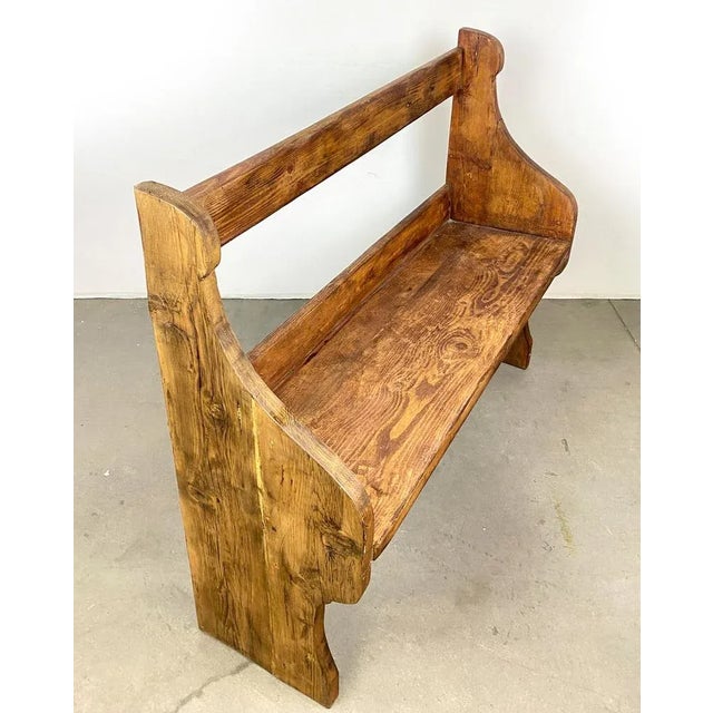 Vintage Swedish Chapel Bench For Sale - Image 5 of 7