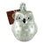 Neiman Marcus Blown Glass Snow Owl Christmas Ornament For Sale