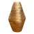 Vintage Textured Wood Decorative Vase For Sale