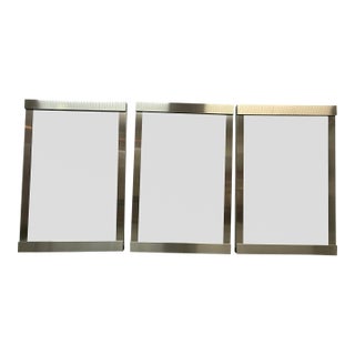 Crate & Barrel Colby Wall Mirrors, Set of Three For Sale