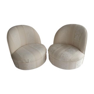 Baughmann Style Swivel Chair - Pair For Sale