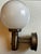 Modernist Wall Sconce in Opaline Glass and Chromed Metal, 1970s For Sale - Image 9 of 18