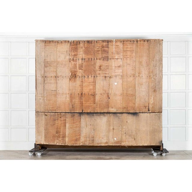 Antique English Ebonised Pine Housekeepers Cabinet, 1890 For Sale - Image 12 of 13