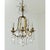 French 19th Century Brass & Crystal Chandelier For Sale - Image 4 of 12