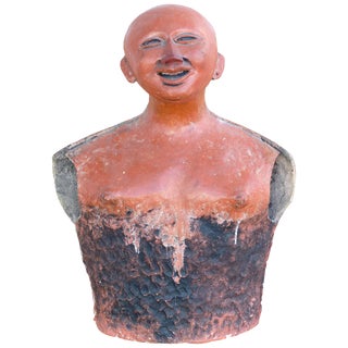 20th Century Jorge Marin Terracotta Sculpture, Colombian Influenced For Sale