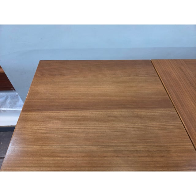 Mid-Century Modern Mid-Century Draw Leaf Table Denmark 36x36 Open 36x65 For Sale - Image 3 of 7
