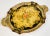 Service in style! Stunning hand-painted wooden Japanese Florentine style tray with scalloped edges and beautiful center...