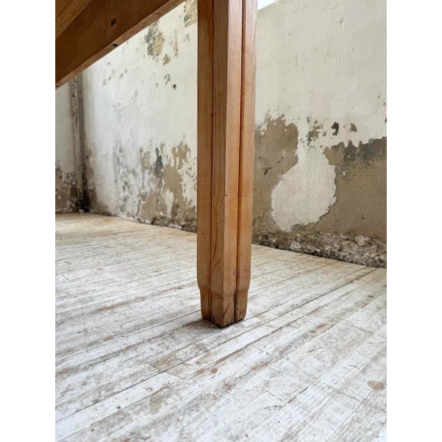 Oak Farmhouse Table, 1950s For Sale - Image 15 of 18