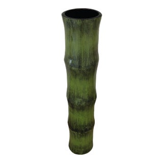 Green Bamboo Floor Vase For Sale