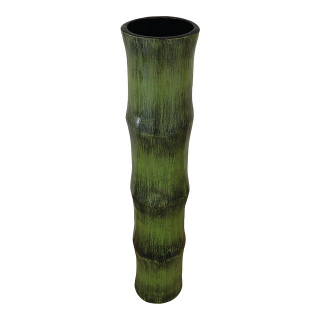 Green Bamboo Floor Vase For Sale