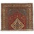Antique Persian Serapi Carpet, Handmade Wool Oriental Rug, Rust, Ivory, Lt Blue For Sale In New York - Image 6 of 16