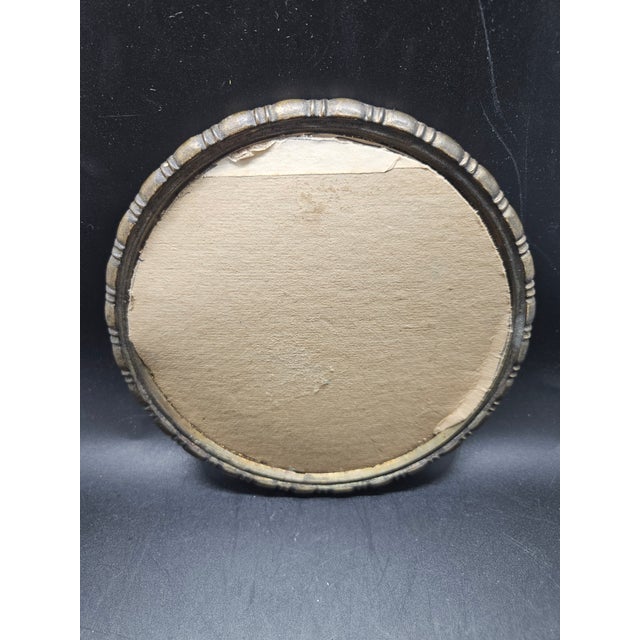 American Antique Wwi Liberty Memorabilia W/Heavy Brass Frame For Sale - Image 3 of 3