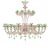 Venetian Floral "Cà Rezzonico" Murano Glass Chandelier With Silver Leaf For Sale