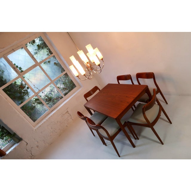 Mid-Century Modern Mid-Century Teak Chandelier, 1960s For Sale - Image 3 of 14