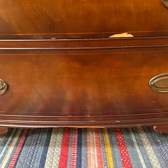 Brown Henredon 1940s/50s Mahogany 8 Drawer Chest on Chest For Sale - Image 8 of 10