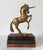 Brass Vintage Solid Brass Unicorn Figure For Sale - Image 8 of 12