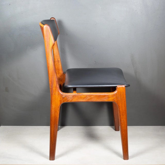 Mid-Century Reupholsted Teak Dining Chairs C.1960 For Sale - Image 12 of 12