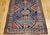 Vintage Persian Kurdish Tribal Rug, Hand-Knotted Wool, Geometric Pattern, Blue & Rust-Red, 4x8 For Sale - Image 9 of 14