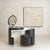 A rare vanity set from the 'Dilly Dally' series, attributed to Luigi Massoni for Poltrona Frau in 1968. Crafted as a...