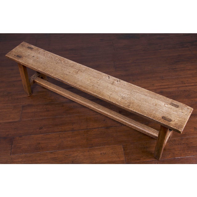 Antique Rustic Country French Farmhouse Oak Bench Chairish