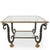 Rectangular Crystal and Iron Coffee Table, 20th Century, crafted by the master Florentine artisans of Banci di Firenze....