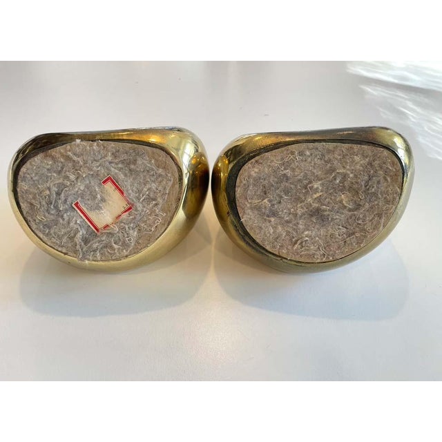 Mid 20th Century Brass Bookends by Ben Seibel for Jenfred Ware - a Pair For Sale - Image 5 of 8