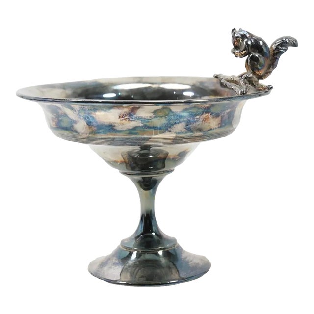 1920s Edwardian Sheffield Plate Nut Dish For Sale