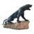 Antique 1920’s “Roaring Panther” Patinated Bronze on a Carved Marble Base by Thomas Francois Cartier For Sale
