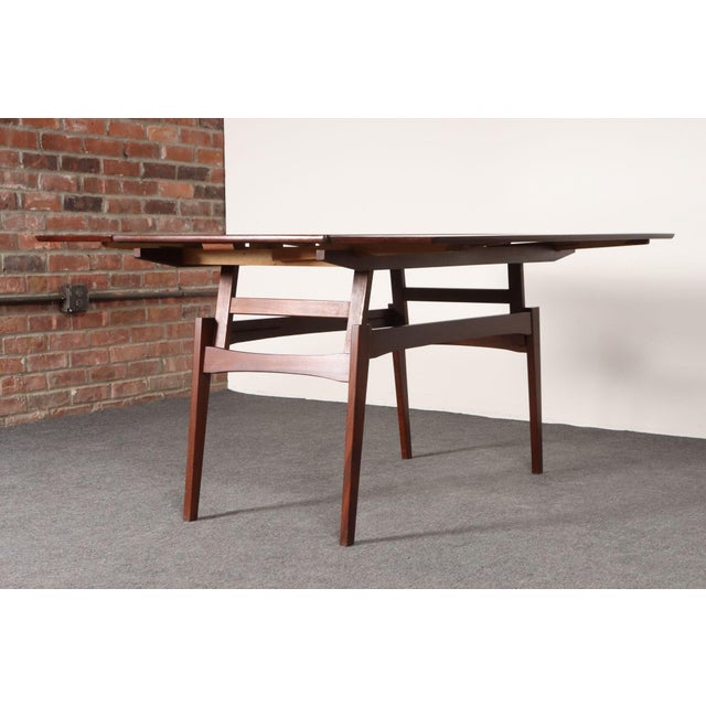 Danish Modern "Elevator" Metamorphic Coffee Table / Dining Table With Two Leaves For Sale - Image 4 of 18