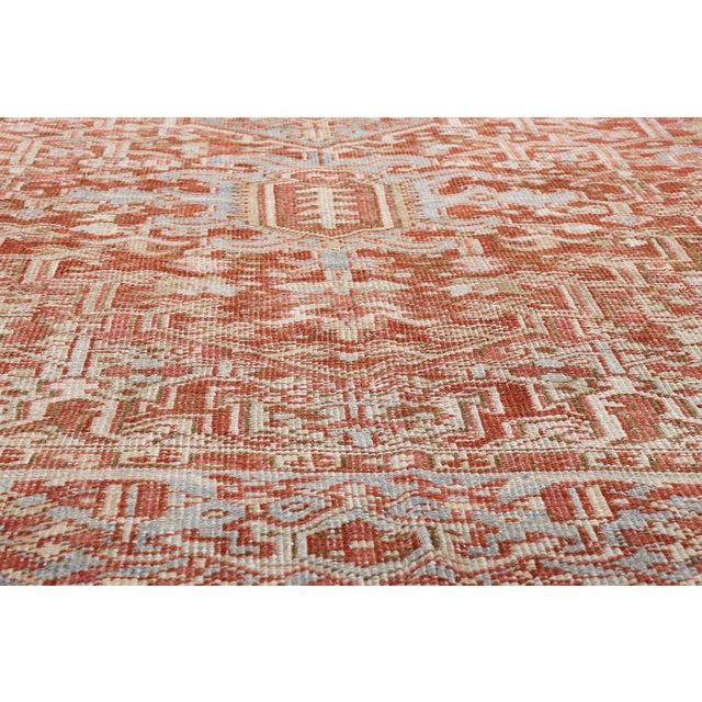 Early 20th Century Antique Persian Heriz Rug, 09'03 X 12'11 For Sale - Image 5 of 10