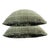 Set of 2 Textured Green Tweed Pillows With Crushed Velvet Back – 22" For Sale In West Palm - Image 6 of 7