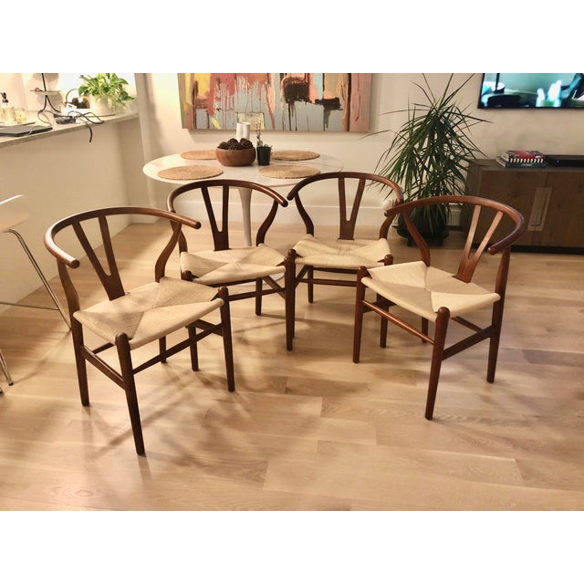 Rove Concepts Wishbone Chairs - Set of 4 | Chairish