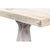 Antiqued Bistro Table in Grey Oak, Turned Pedestal For Sale - Image 11 of 12