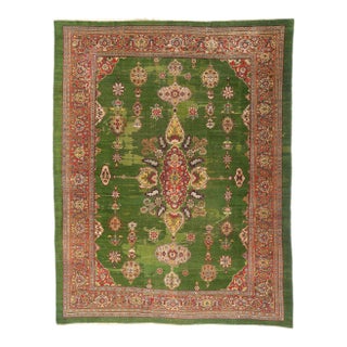 Late 19th Century Persian Sultanabad Rug, 09'06 X 12'03 For Sale