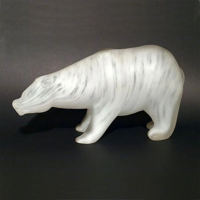 Orso Polare Sculpture by Walter Furlan and Salviati & C, 1970s For Sale - Image 3 of 9