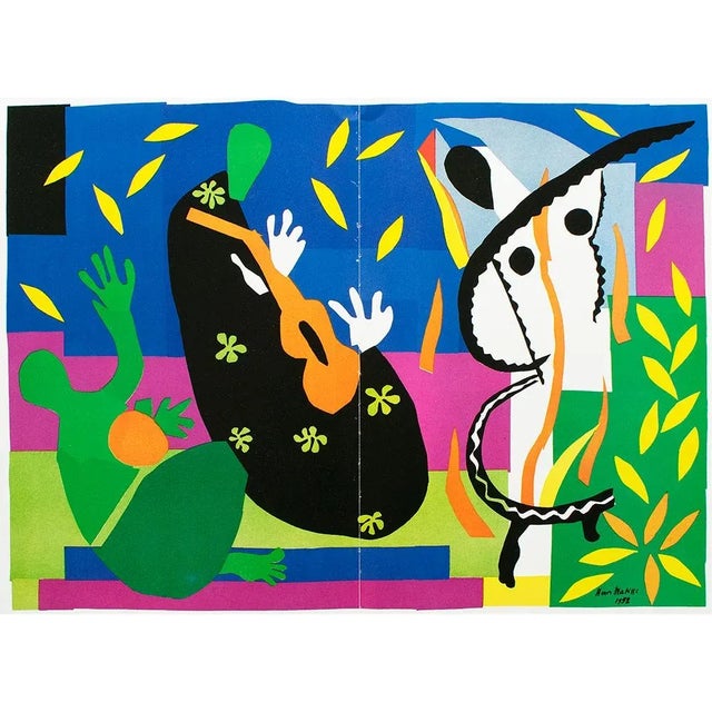 Blue 1987 After Henri Matisse "Sorrow of the King" for Verve (1958), Second Edition Full-Color Print For Sale - Image 8 of 8