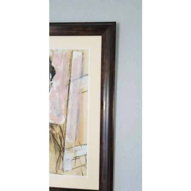 Vintage Abstract Female Portrait Painting For Sale - Image 9 of 11