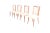 Six Italian dining chairs in nappa with nails. Made in Italy in the 1930's. Perfect to combine with a deco dining table or...