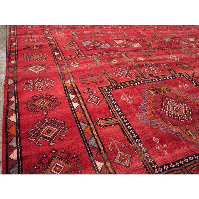Mid 20th Century Galerie Shabab Collection Mid-20th Century Turkish Anatolian Room Size Carpet For Sale - Image 5 of 10