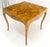 Mid-Century Modern Fine Burl Olive Wood Elegant Italian Square Game Table MINT For Sale - Image 3 of 15