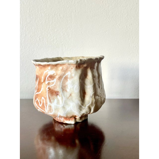 Mid-Century Modern American Studio Pottery Sculpted and Glazed Bowl For Sale - Image 3 of 9
