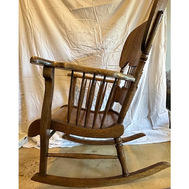 Victorian Late 18th Century Victorian Armchair Rocker For Sale - Image 3 of 7
