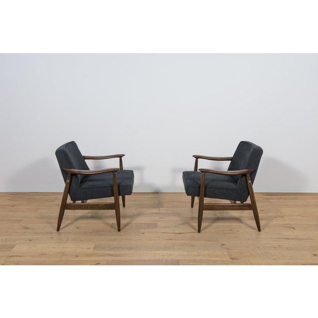 A pair of Polish armchairs produced in Gościcińskie Fabryki Mebli in the early 1960s. This project, due to the specific...