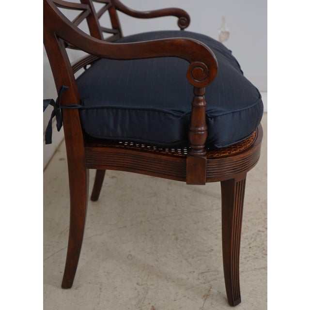 Theodore Alexander Regency Style Cane Seat Window Bench For Sale In Philadelphia - Image 6 of 17