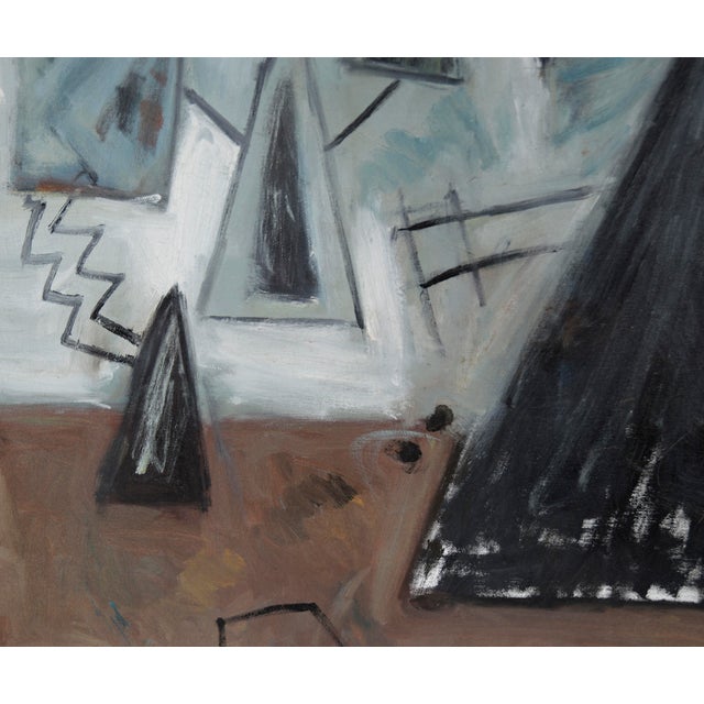 "Machinations of the Mind No. 3" - Abstract Surrealist Landscape in Oil by Loreen Hewitt-Hackett For Sale - Image 4 of 11