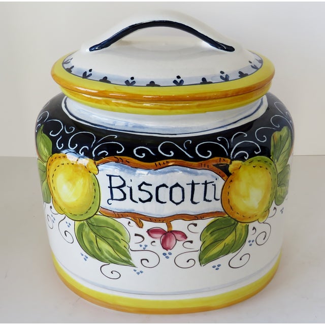 Italian Biscotti Jar Chairish