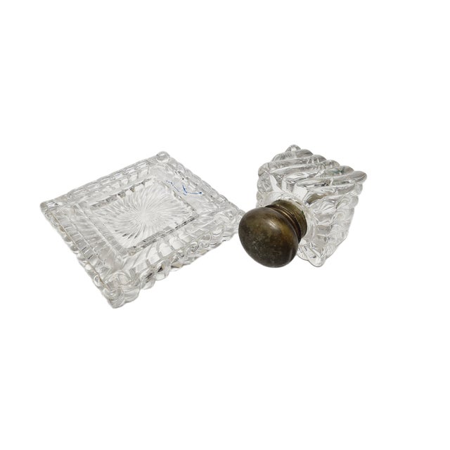 Art Nouveau Crystal Inkwell, Germany, 1900s For Sale - Image 16 of 18