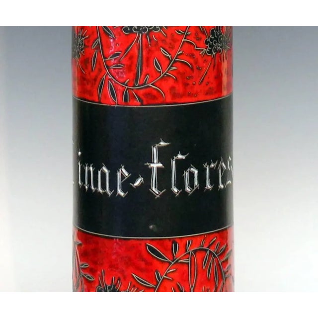 Large Vintage Italian Art Pottery Apothecary Jar Lamp For Sale In New York - Image 6 of 11