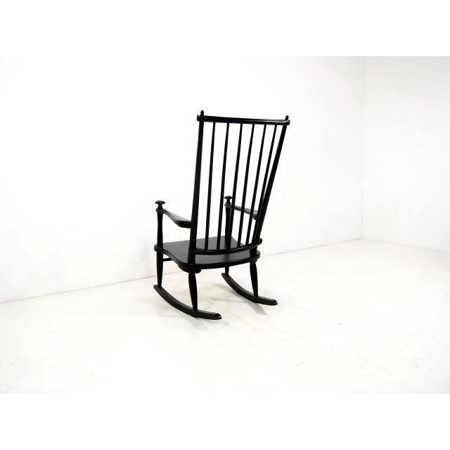 Mid-Century Scandinavian Rocking Chair For Sale - Image 6 of 10